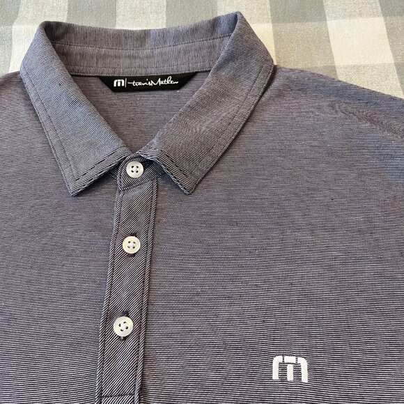 Travis Mathew Zinna Polo - Light Purple - Montauk Downs Sleeve Logo - Picture 4 of 5